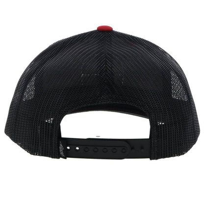 Gorra juvenil Hooey "Zenith" roja/negra (2224T-RDBK-Y)
