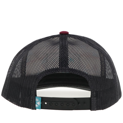 Gorra Hooey "Horizon" color crema/carbón con cierre a presión negro/turquesa (2402T-CRCH)