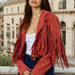 Wisteria Lane Women's Rust Fringed Suede Jacket (W2122JIA - Rust)
