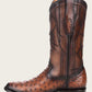 Cuadra Men's Engraved Brown Ostrich Western Boots (CU681/2C1NA1 - Brown)