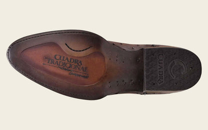 Botas vaqueras Cuadra de avestruz marrón grabadas para hombre (CU681/2C1NA1 - Marrón)