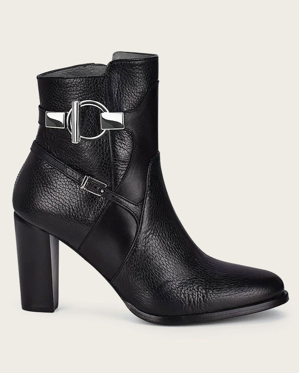 Franco Cuadra Women's Black Deer Ankle Boots (FC590/3G5VNTS - Black)