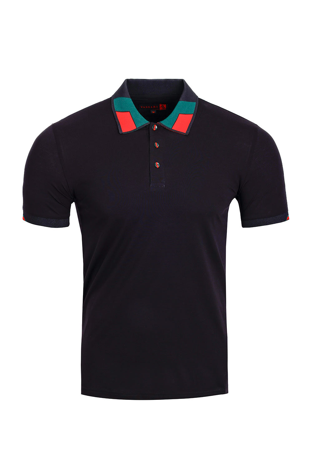 Vassari Men's Polo Shirt (3VP636 - BLACK)