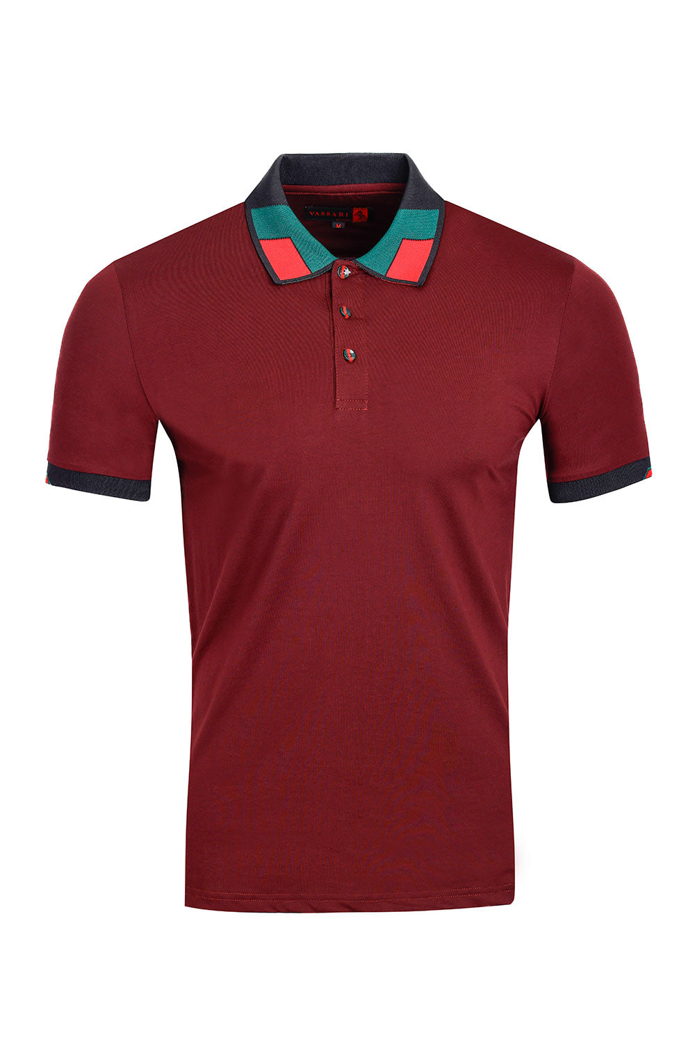 Vassari Men's Polo Shirt (3VP636 - WINE)