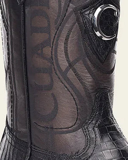 Botas Western Ultra Exóticas Cuadra para Hombre (CU678/3Z1OFY - Fuscus Belly Negro)