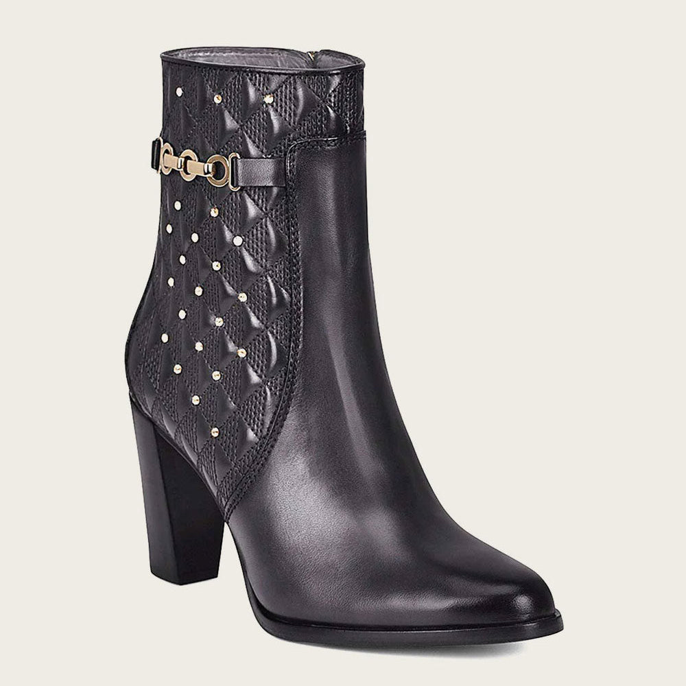 Franco Cuadra Women's Black Ankle Boots (FC582/4G8TSTS - Black)