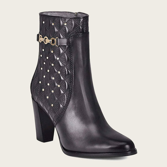 Franco Cuadra Women's Black Ankle Boots (FC582/4G8TSTS - Black)