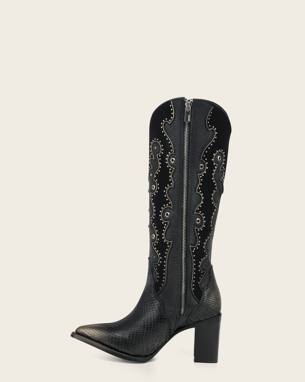 Cuadra Women's Tall Black Exotic Western Style Boot (CU869/4I14PH Black)