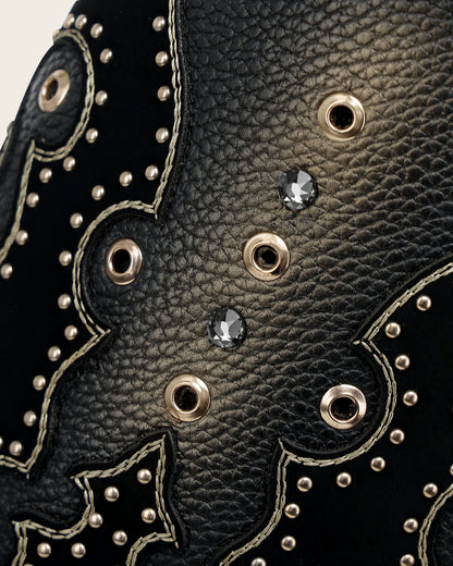 Cuadra Women's Tall Black Exotic Western Style Boot (CU869/4I14PH Black)