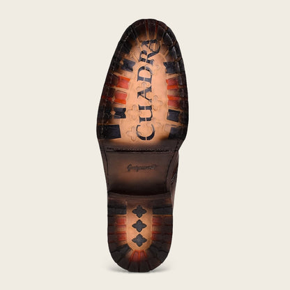 Cuadra Men's Brown Dress Boots Embroidery and Engraved on Leather (CU625/4D15RS - Brown)