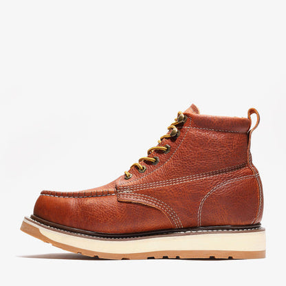 Bonanza Men's Frontier Dual 6" Moc Toe Work Boot (BA-612 / Light Brown)