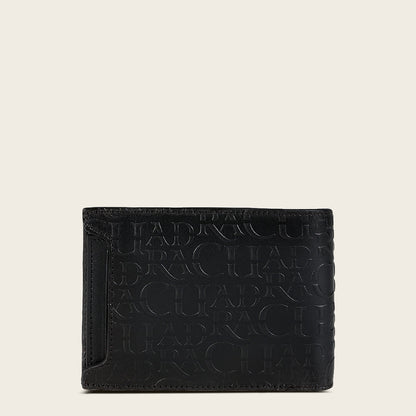 Cuadra Black Bifold Exotic Wallet (BC027AL/DU618 - Black Alligator Wallet)