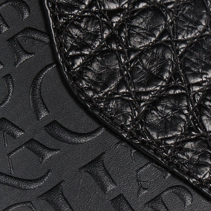 Cuadra Black Bifold Exotic Wallet (BC027AL/DU618 - Black Alligator Wallet)