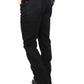 Platini Men's Holt Boot Cut Premium Denim Jeans (BCJ7843 - Jet Black)