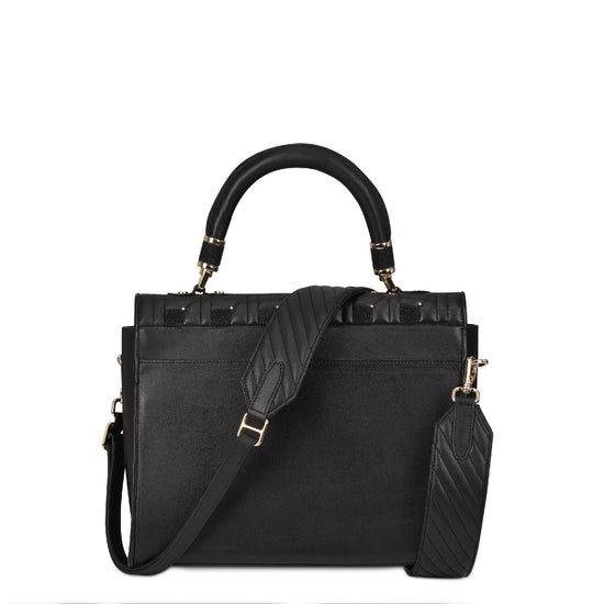 Bolso de Mano Cuadra para Mujer (DU407/ BOD07MA - Mantarraya Negro)