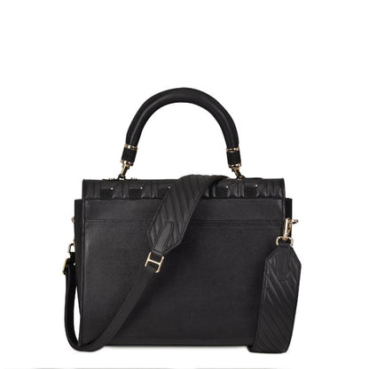 Bolso de Mano Cuadra para Mujer (DU407/ BOD07MA - Mantarraya Negro)