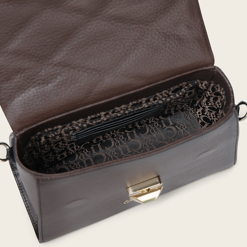 Bolso Cuadra Mujer (DU742/BOD3LMA - Mantarraya Negro/Chocolate)