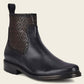 Franco Cuadra Men's Black Leather Chelsea Dress Boots (FC599/G89TSRS - Black)