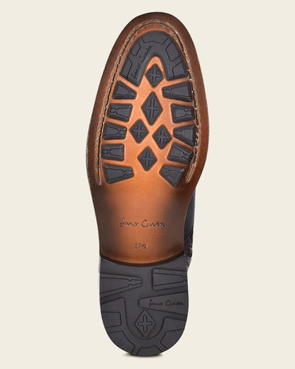 Franco Cuadra Men's Black Leather Chelsea Dress Boots (FC599/G89TSRS - Black)