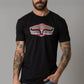 Camiseta a rayas Kimes Ranch para hombre (negra)