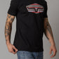 Camiseta a rayas Kimes Ranch para hombre (negra)