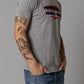 Camiseta a rayas Kimes Ranch para hombre (gris oscuro)