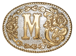 Crumrine "M" Initial Belt Buckle (C339M)