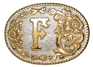 Crumrine "F" Initial Belt Buckle (C339F)