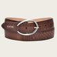 Cuadra Women's Brown Embroidered Belt (CD923RS - Honey Embroidery)