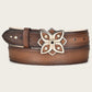 Cuadra Women's Brown Minimalist Belt (CDA10RS - Brown)