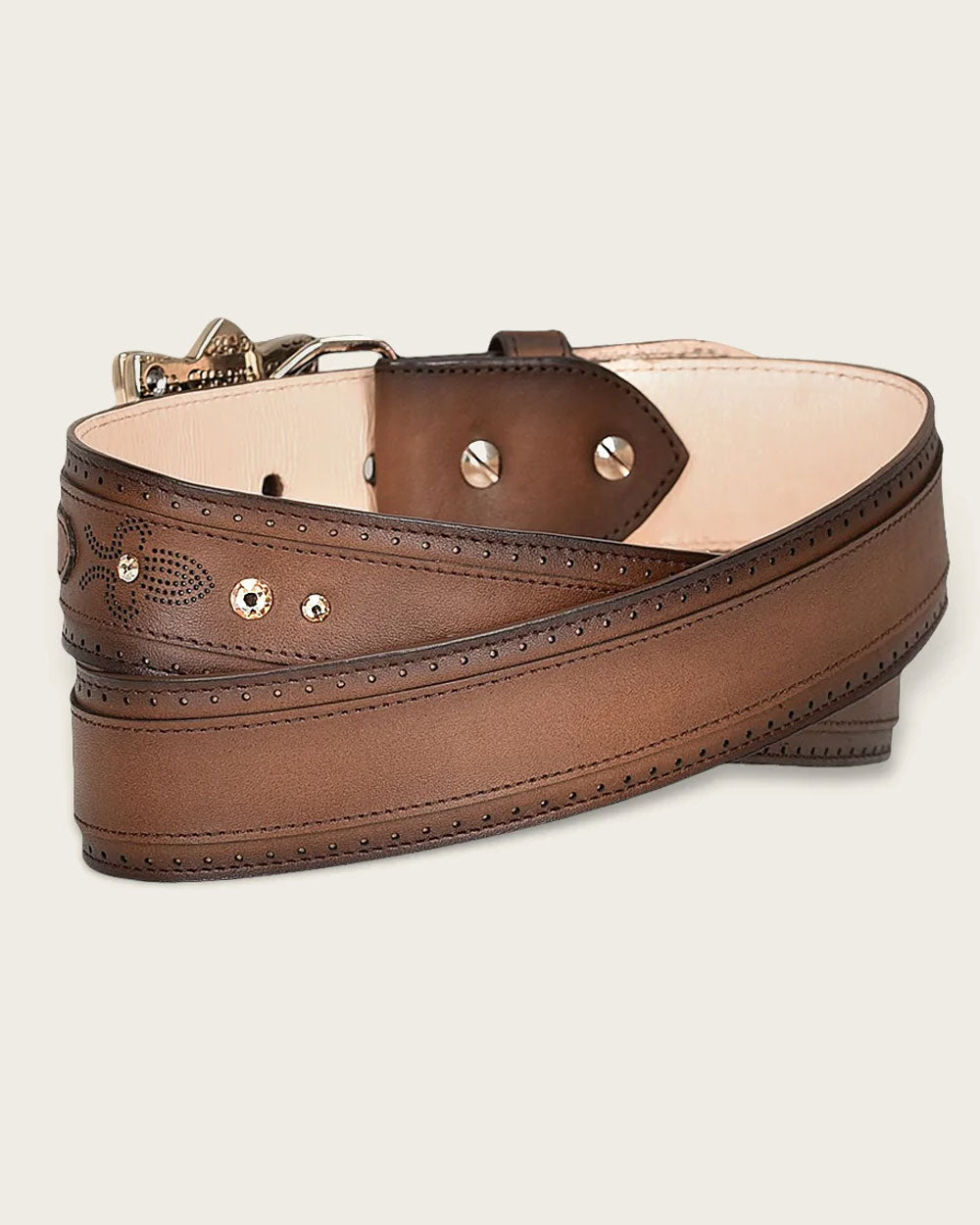 Cuadra Women's Brown Minimalist Belt (CDA10RS - Brown)