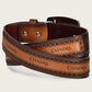 Cuadra Men's Honey Western Python Belt (BC235/CV397PI - Honey)