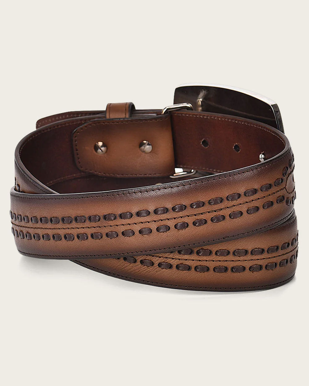Cuadra Men's Honey Western Bovine Belt (BC243/CV488RS - Honey)