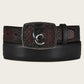 Cuadra Men's Wine Exotic Belt (BC324/CV496PH - Wine)