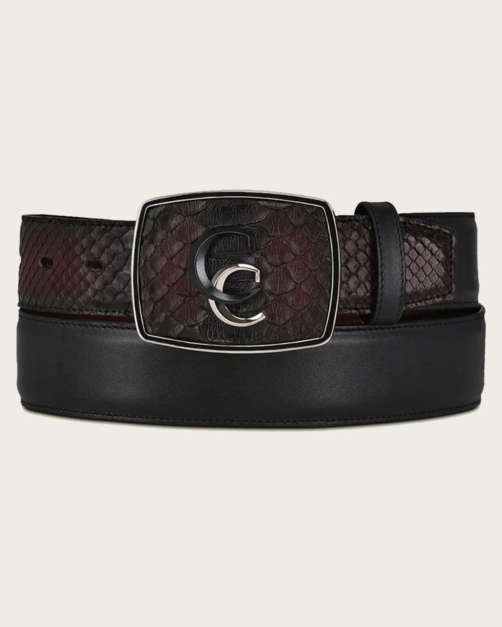 Cuadra Men's Wine Exotic Belt (BC324/CV496PH - Wine)