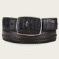 Cuadra Men's Black Ultra Exotic Cowboy Belt (BC368/CV502FC - Black)