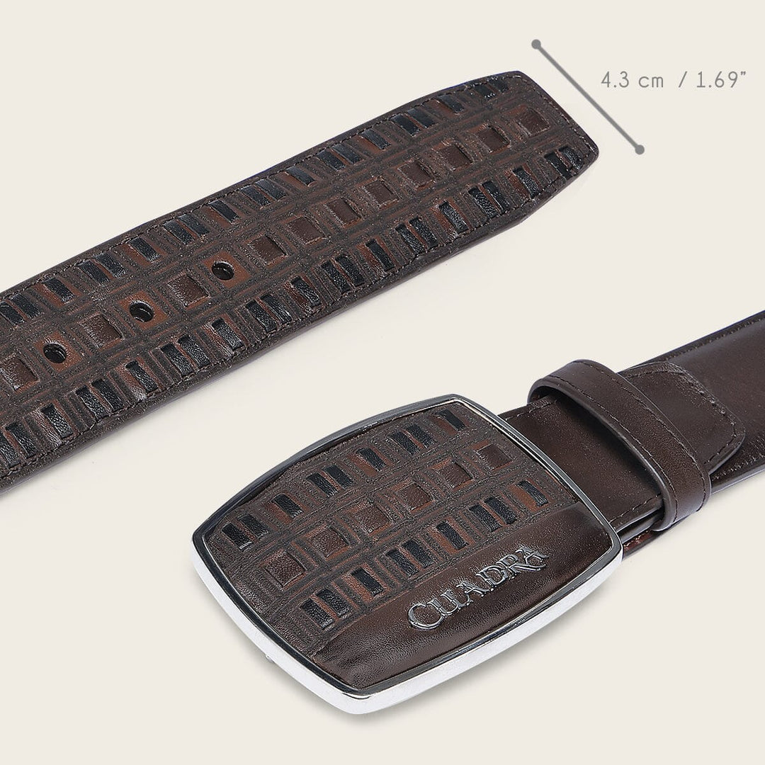 Cuadra Men's Bovine Western Belt (BC401/CV505RS - Azteca Miel)