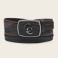 Cuadra Men's Deer Cowboy Belt (BC406/CV510VE - Black)