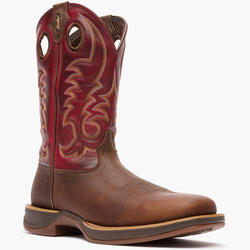 Botas vaqueras Rebel by Durango X-Pand para hombre, color marrón (DDB0516), antideslizantes y resistentes al aceite