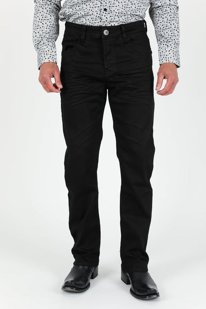 Pantalón elástico Platini Slade de corte relajado para hombre (FSJ3405 - Negro)