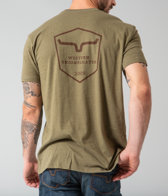 Kimes Ranch Men’s Shielded Trucker Shirt (Military Green)