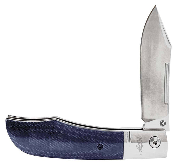 Hooey "Blue Denim Micarta" Knife (HK2001)