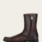 Franco Cuadra Men's Hand-Painted Brown Python Leather Dress Boots (FC818/827PBTS - Brown)