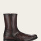 Franco Cuadra Men's Hand-Painted Brown Python Leather Dress Boots (FC818/827PBTS - Brown)