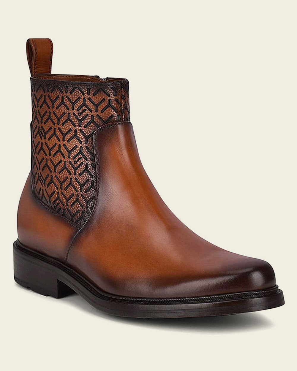 Franco Cuadra Men's Honey Leather Chelsea Dress Boots (FC630/G89TSRS - Ternera Inca/Res Bristol Miel)