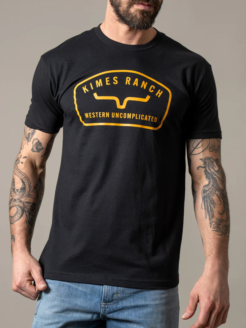 Kimes Ranch Camiseta de hombre Hunton (negra)