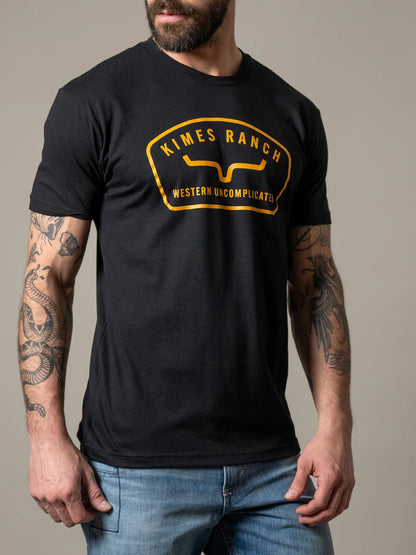 Kimes Ranch Camiseta de hombre Hunton (negra)