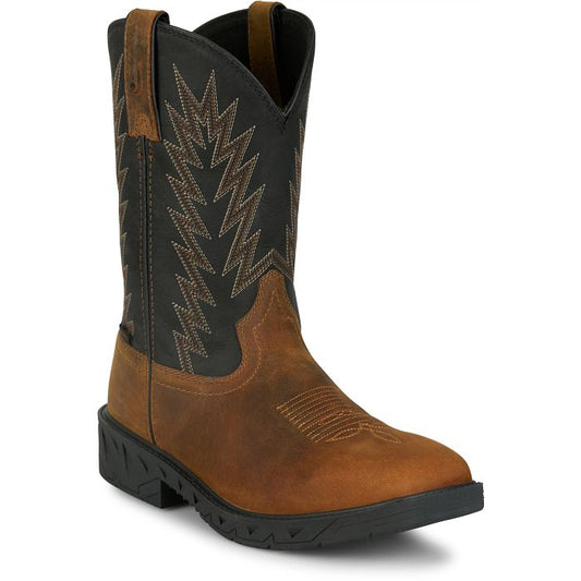 Bota de trabajo impermeable Taskmaker 11" para hombre Justin (PD4072 / Marrón)