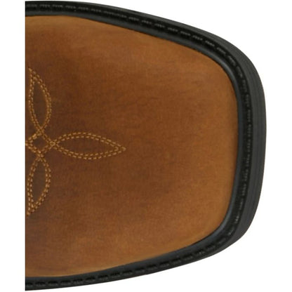 Justin Mans 11" Impermeable Sof Toe Square Negro Búfalo de Agua (PD4072)