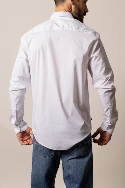 Kimes Ranch Men's KR Team Dress Shirt (White)